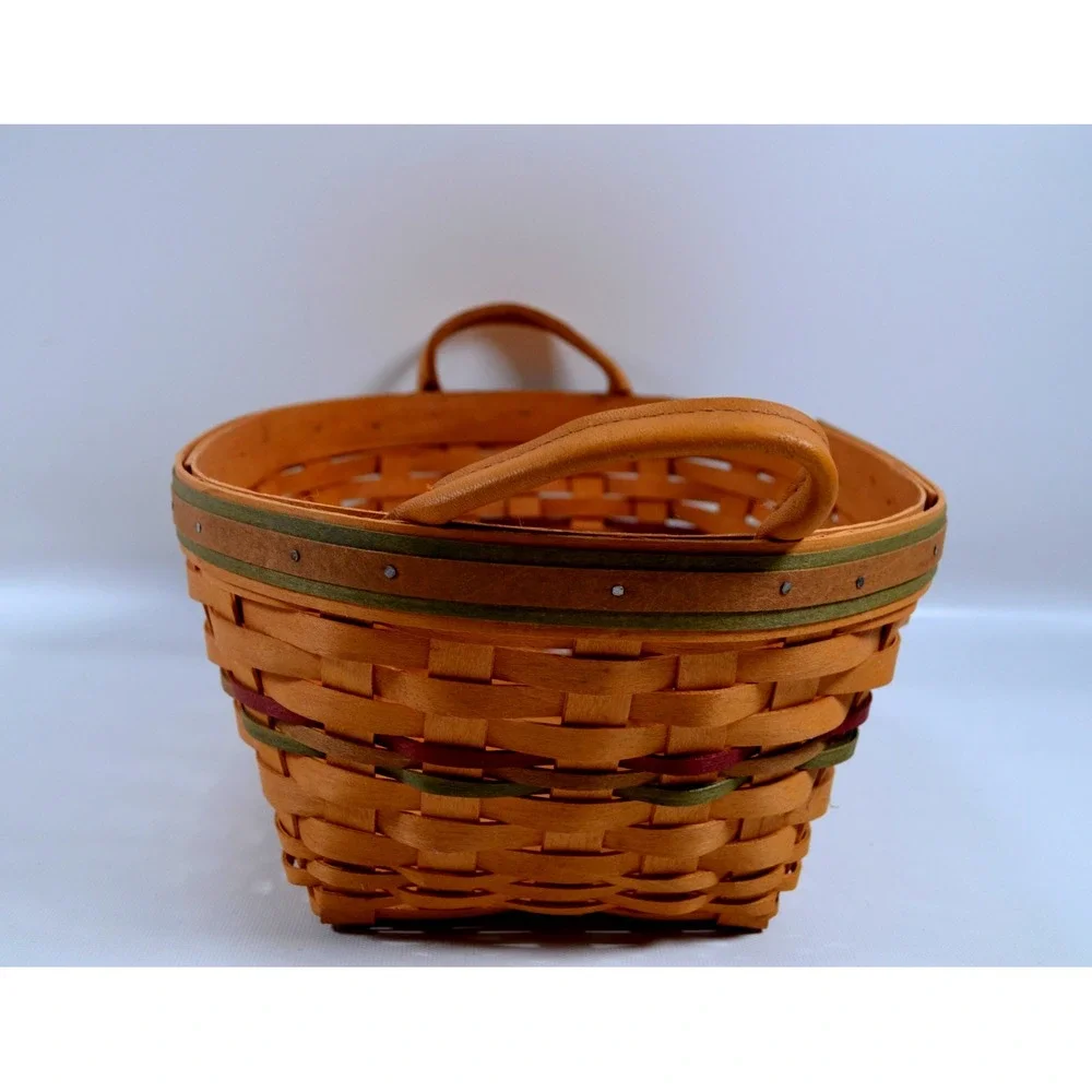 2001 Longaberger Small Autumn Reflections Daily Blessings Basket 12.5